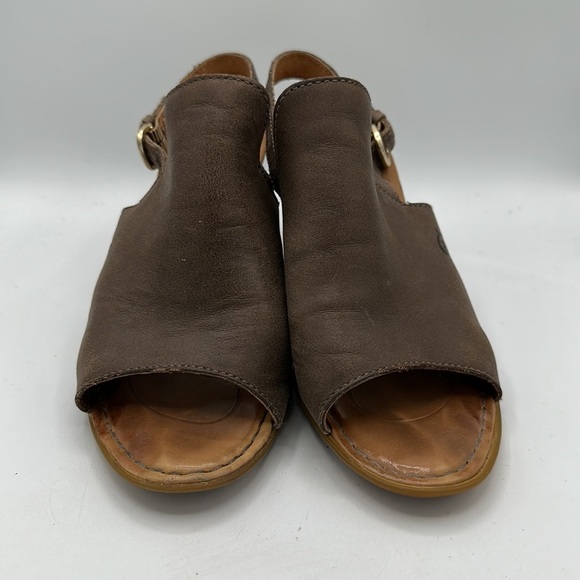 Born mocha brown leather sandals, size 6M - Picture 2 of 9